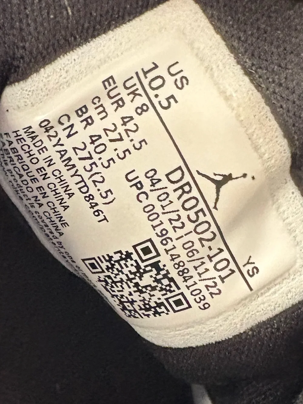 Nike Air Jordan 1 Low SE Homage White Black Split Shoes DR0502-101 Women's 10.5 - Picture 14 of 14